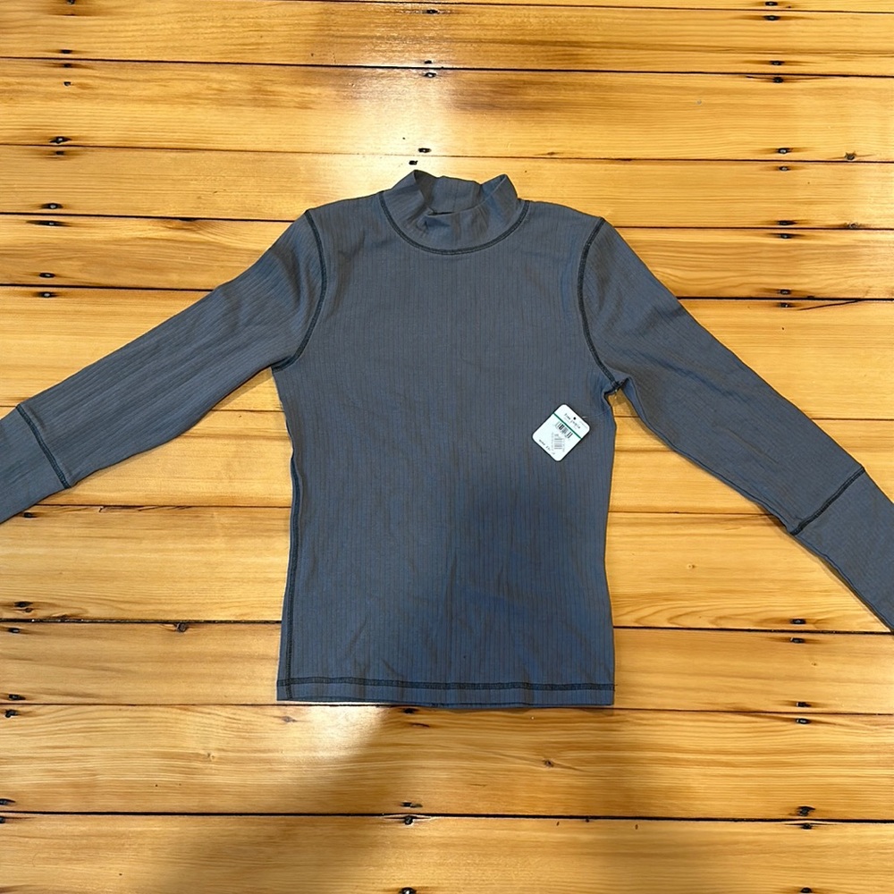 Gray turtleneck